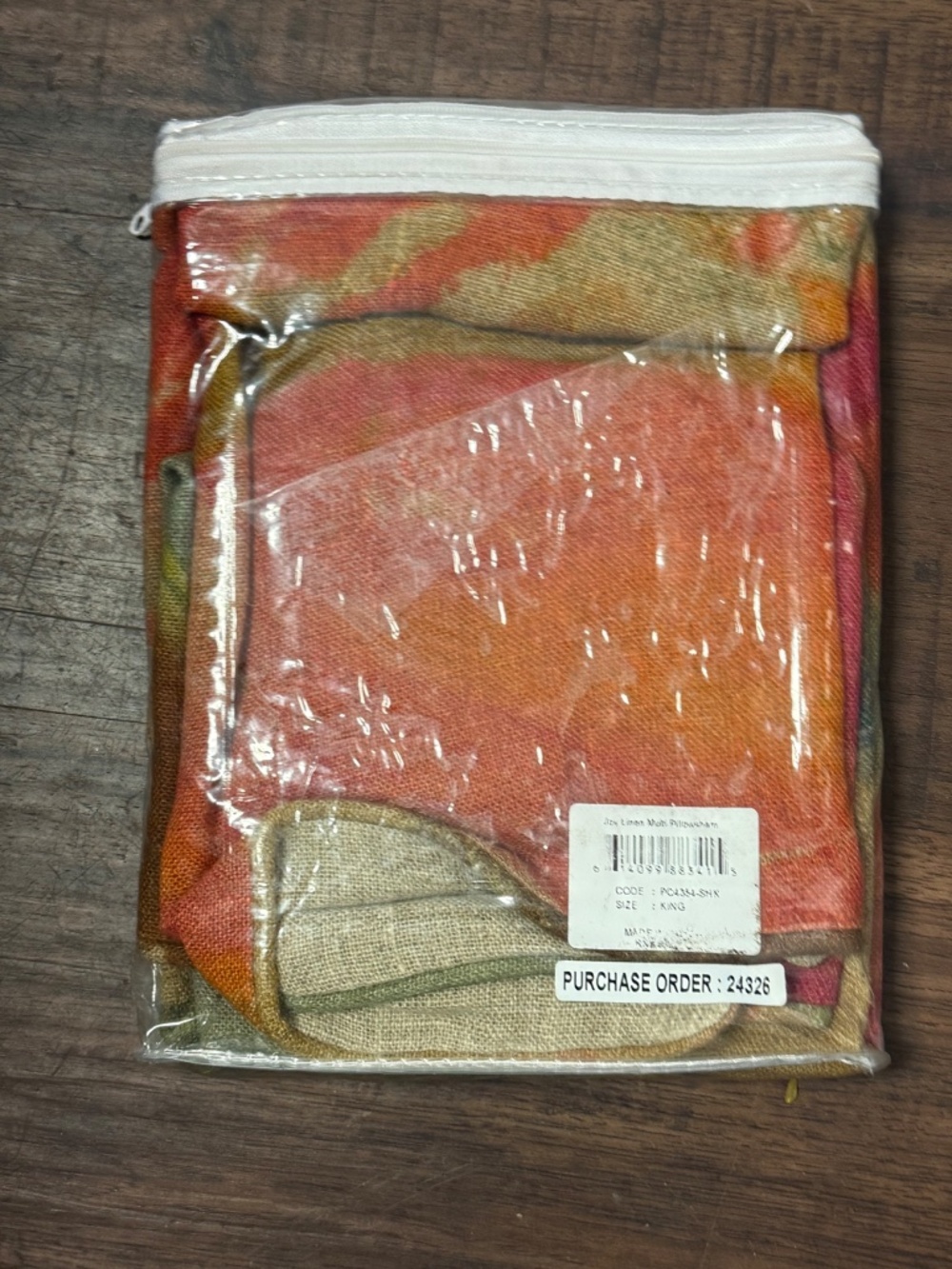 Annie Selke Joy Linen Multi Singular Sham Size King - Picture 2 of 3
